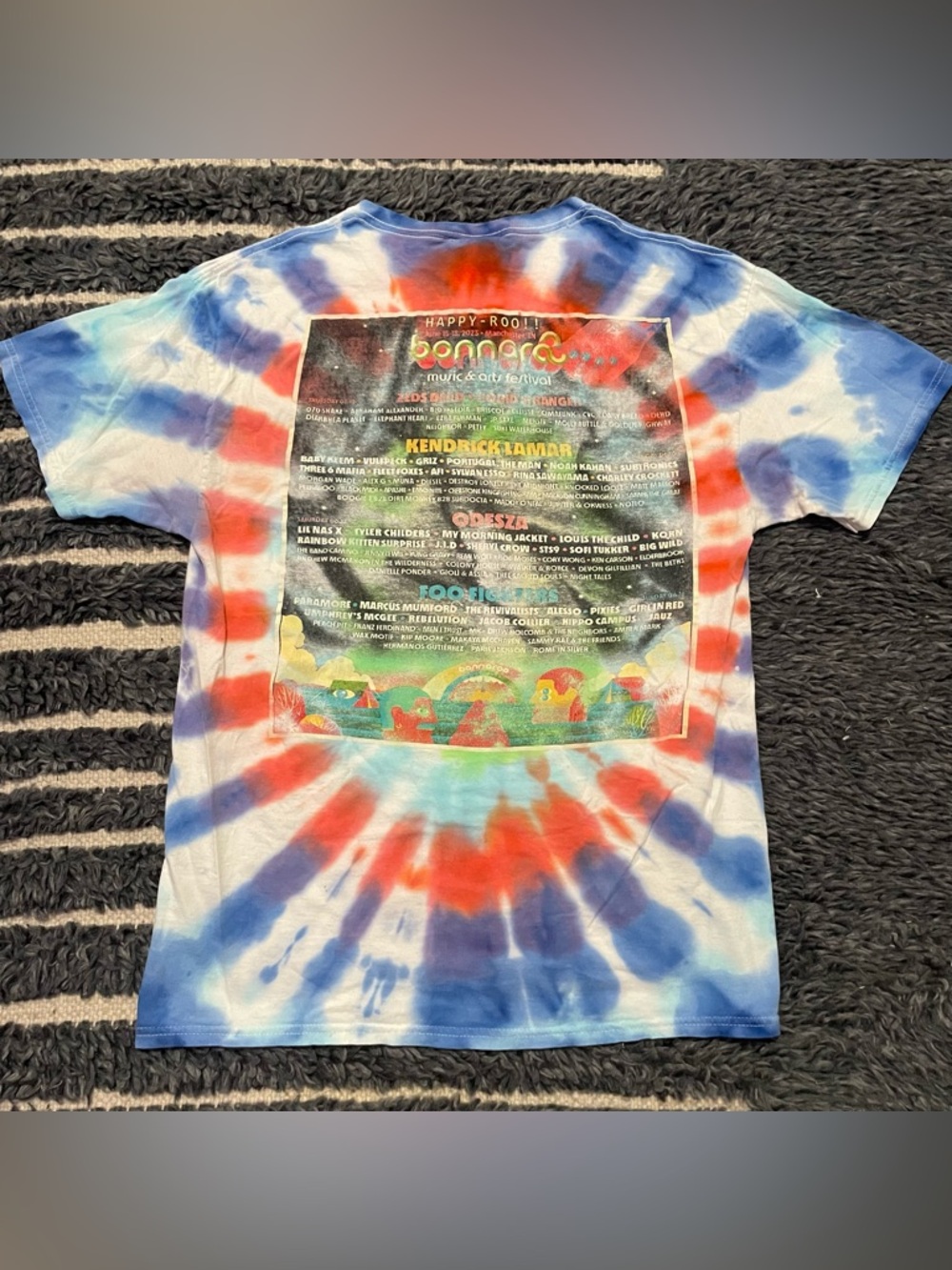 2023 Bonnaroo Music & Arts Festival Concert T-Shirt Foo Fighters, Kendrick Lamar - Picture 2 of 7